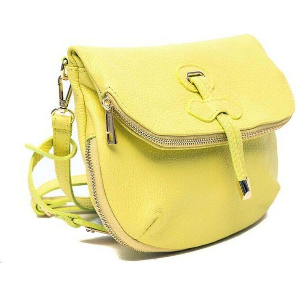 Women's Handbag Trussardi D66TRC1016-GIALLO Leather Yellow-2