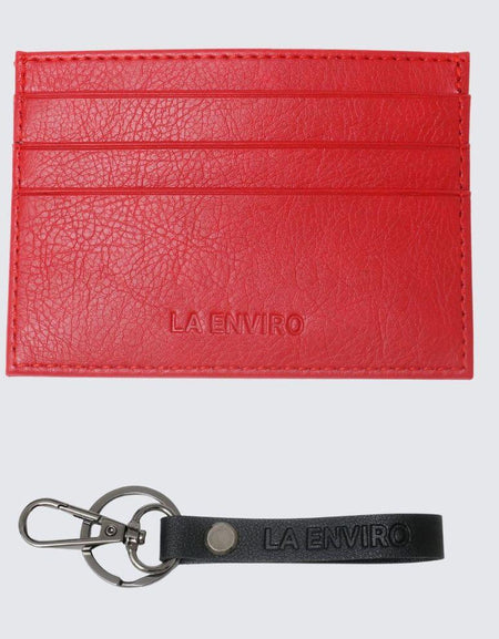 AVOCA Unisex Card Holder I Red-0