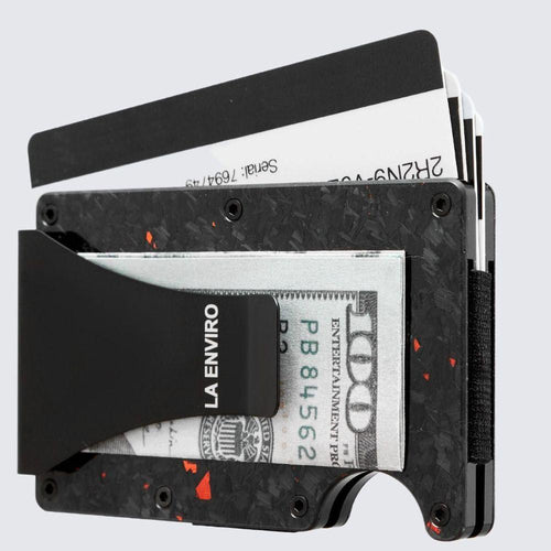 Load image into Gallery viewer, LORNE Forged Carbon Wallet I Gloss Red-0

