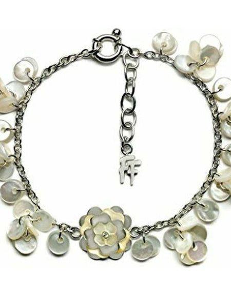 Ladies'Bracelet Folli Follie 2B14F003WW Steel Mother of pearl (23 cm)-0