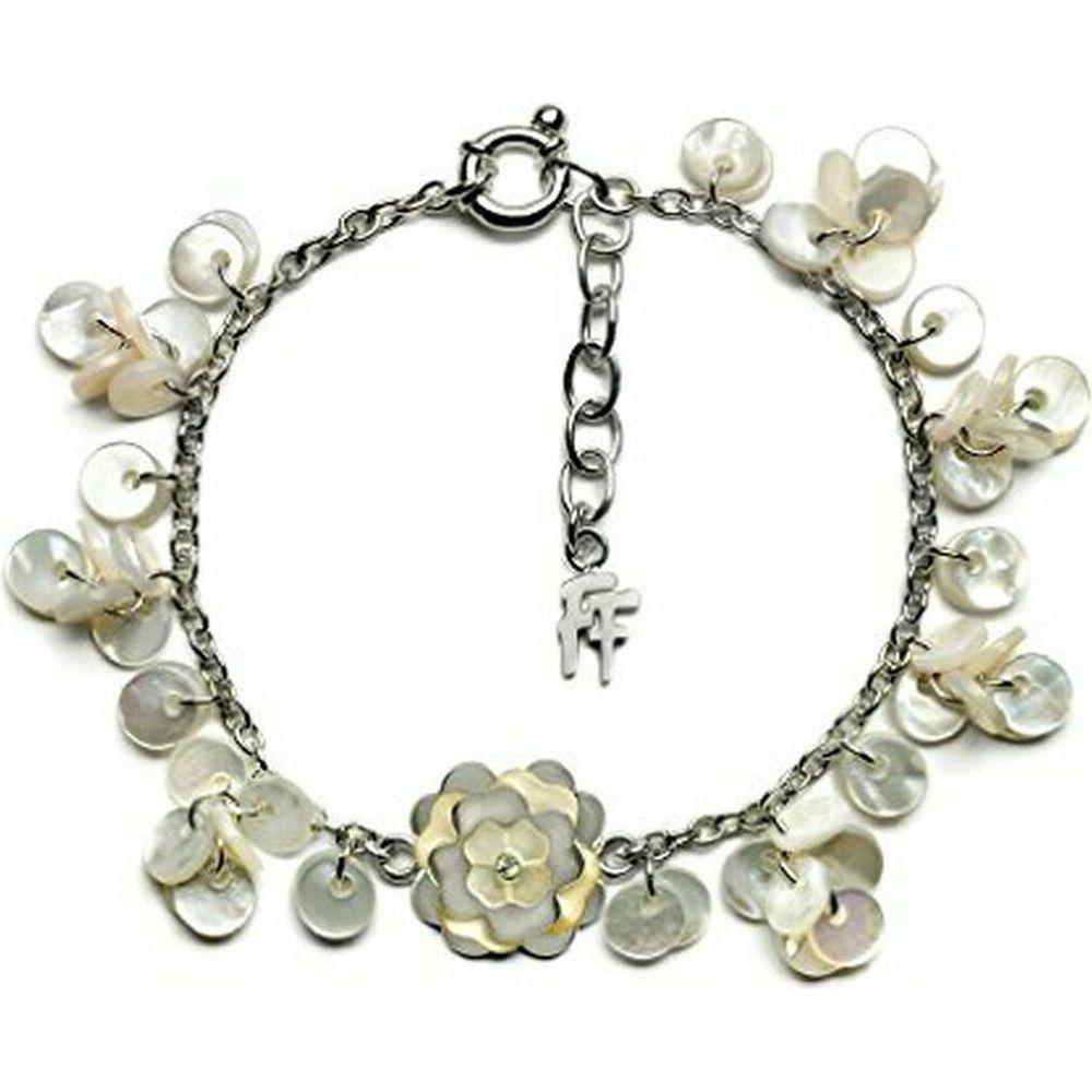 Ladies'Bracelet Folli Follie 2B14F003WW Steel Mother of pearl (23 cm)-0