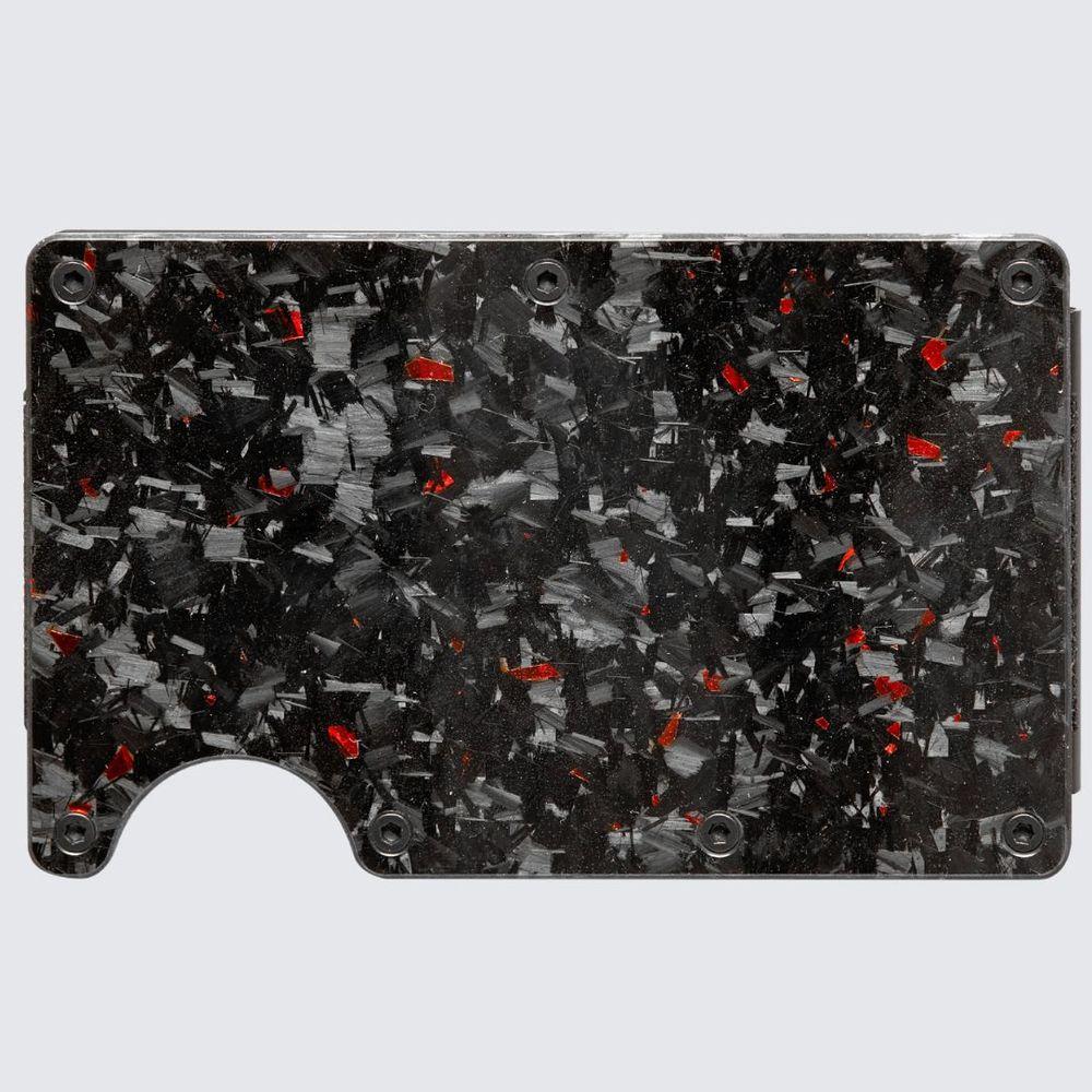 LORNE Forged Carbon Wallet I Gloss Red-2