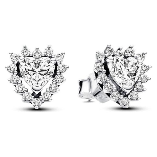 Load image into Gallery viewer, PANDORA JEWELS Mod. SPARKLING HEART HALO STUD-0
