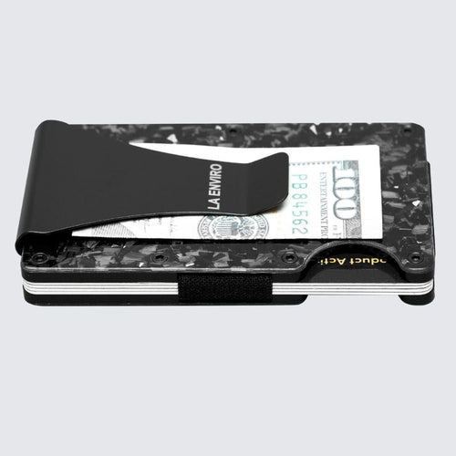 Load image into Gallery viewer, LORNE Forged Carbon Wallet I Gloss Silver-3
