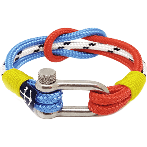 Load image into Gallery viewer, Yellow, Red, Blue, White Nautical Bracelet-0
