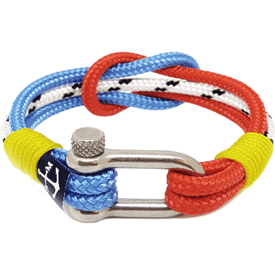 Yellow, Red, Blue, White Nautical Bracelet-0