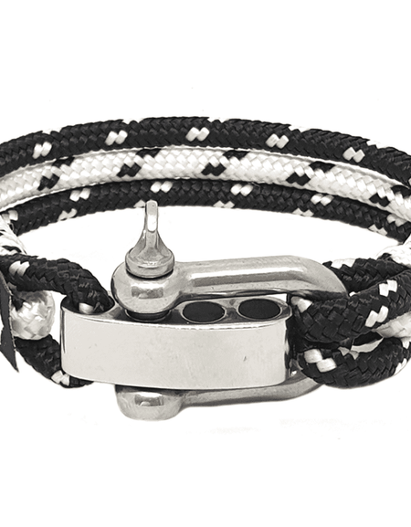 Adjustable Shackle Pollock Nautical Bracelet-0