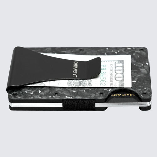 Load image into Gallery viewer, LORNE Forged Carbon Wallet I Matte Silver-4

