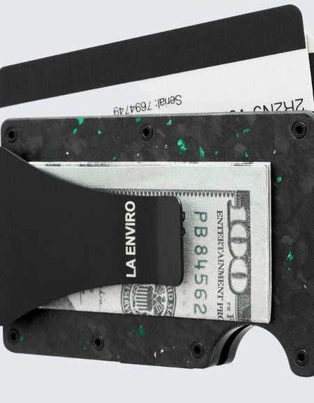 LORNE Forged Carbon Wallet I Matte Green-1