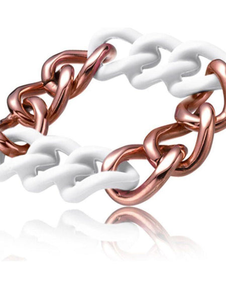 Ladies'Bracelet Time Force TS5148BW White Bronze Steel-0