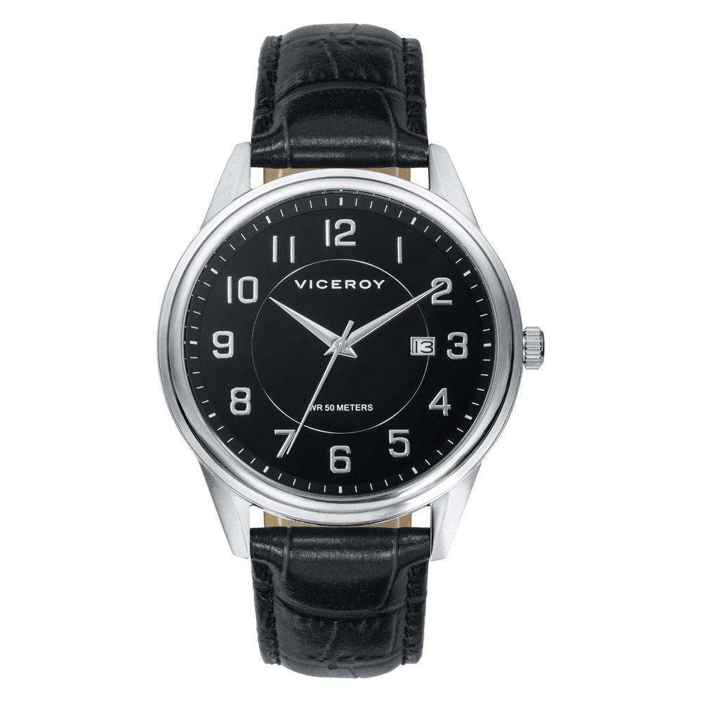 Viceroy Gent's Quartz Watch Mod. 401207-55 - Sleek Black Men's Timepiece