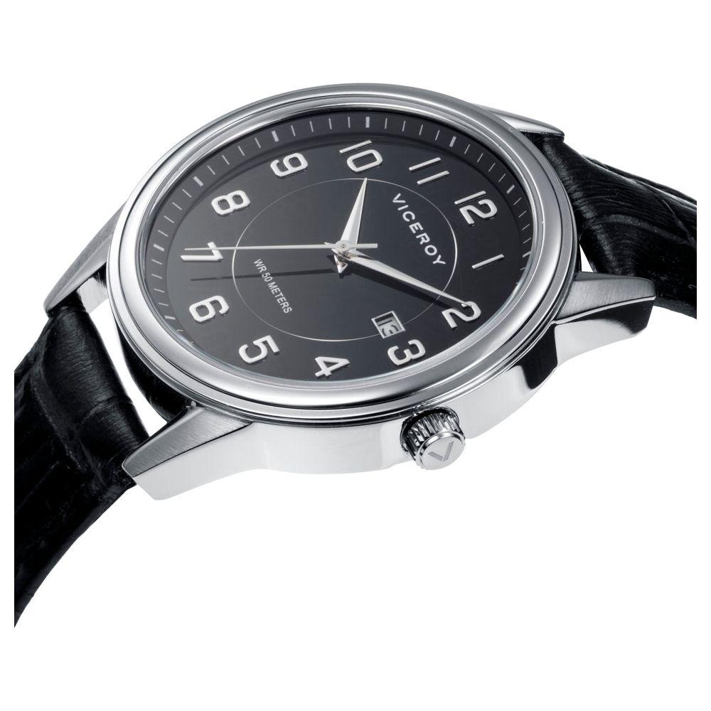 Viceroy Gent's Quartz Watch Mod. 401207-55 - Sleek Black Men's Timepiece