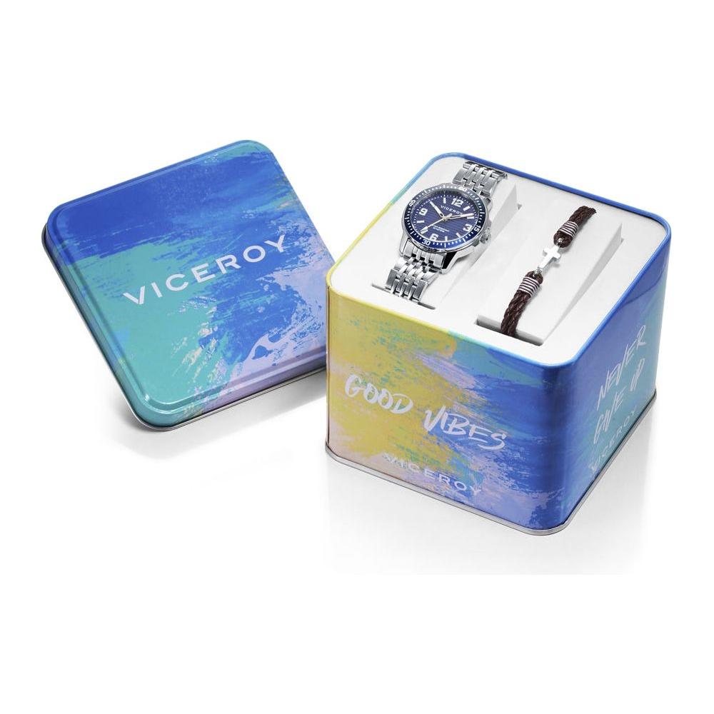 Viceroy Kids Quartz Watch Mod. 401259-35 Baby's 36mm 5 ATM Water Resistant Mineral Dial Watch in Silver with Official Box