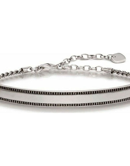 Unisex Bracelet Thomas Sabo LBA0009-643-11 Silver Black 19 cm 15-18 cm-0