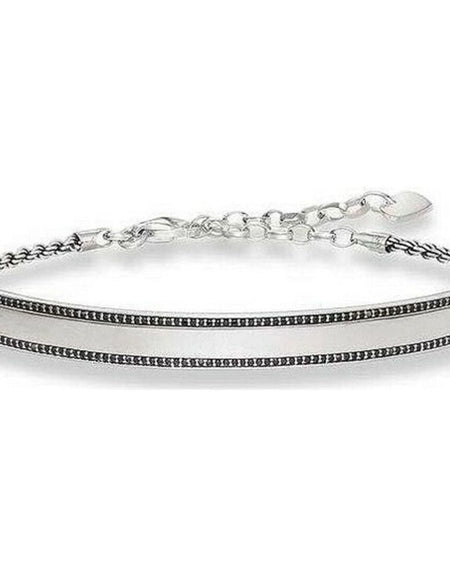Unisex Bracelet Thomas Sabo LBA0009-643-11 Silver Black 19 cm 15-18 cm-1
