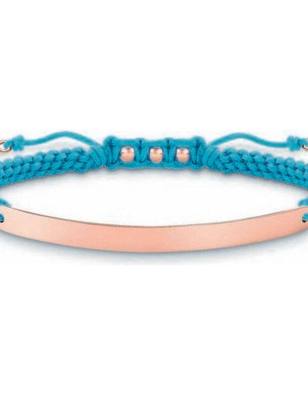 Ladies'Bracelet Thomas Sabo LBA0062-597-1 Blue Rose gold Silver-0