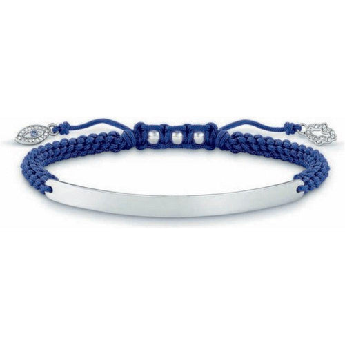 Load image into Gallery viewer, Ladies' Bracelet Thomas Sabo LBA0066-897-1 16 - 19 cm Silver Blue 21 cm-0

