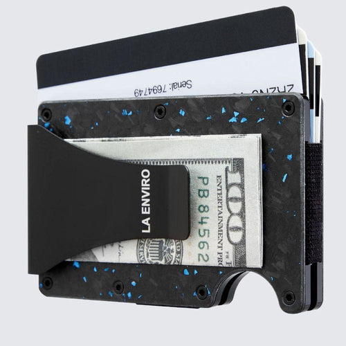 Load image into Gallery viewer, LORNE Forged Carbon Wallet I Matte Blue-1
