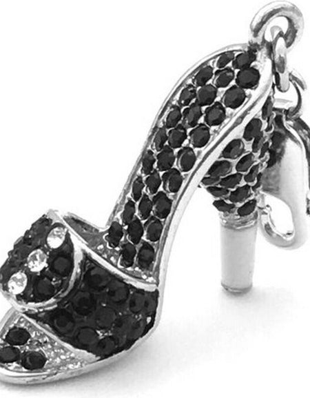 Woman's charm link Glamour GS1-01 Black (4 cm)-0