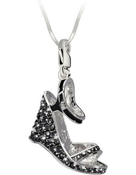 Woman's charm link Glamour GS2-01 Black (4 cm)-1