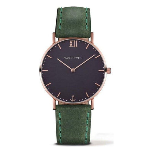 Load image into Gallery viewer, Green Leather Watch Strap Replacement - Unisex, Ø 39mm
