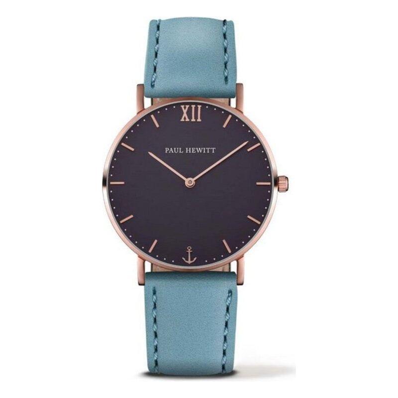 Paul Hewitt Unisex Blue Leather Strap Quartz Watch PH-SA-R-ST-B-23M (Ø 39mm)