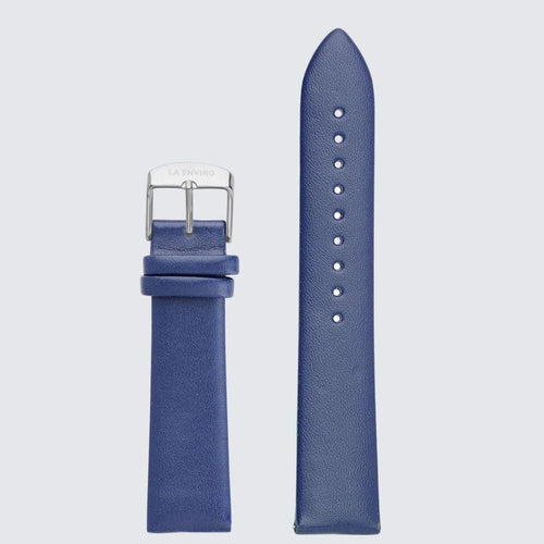 Load image into Gallery viewer, Blue Vegan Leather Unstitched Strap | 20MM-1
