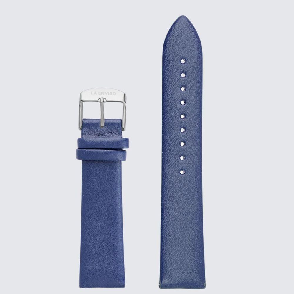 Blue Vegan Leather Unstitched Strap | 20MM-1