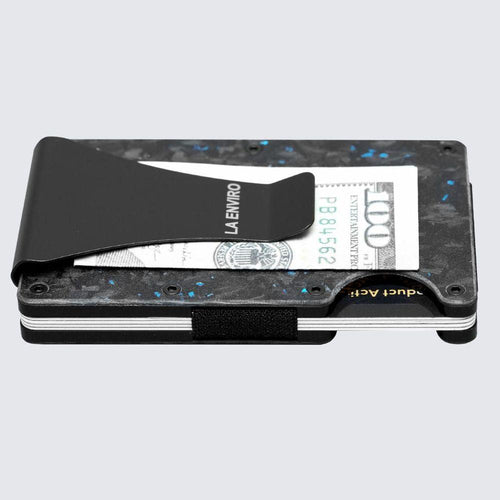 Load image into Gallery viewer, LORNE Forged Carbon Wallet I Matte Blue-4
