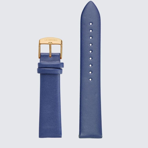 Load image into Gallery viewer, Blue Vegan Leather Unstitched Strap | 20MM-3
