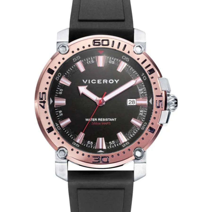 Viceroy Quartz Men's Watch Mod. 46825-47 Black 44mm