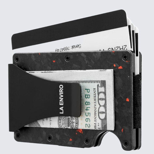 Load image into Gallery viewer, LORNE Forged Carbon Wallet I Matte Red-1
