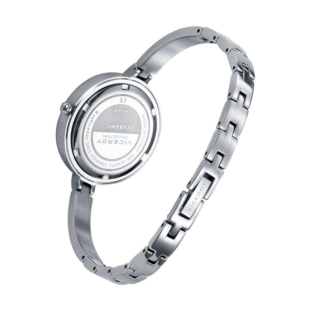 Viceroy Ceramic Mod. 471310-03 Ladies Quartz Watch - White: A Timeless Elegance for Women