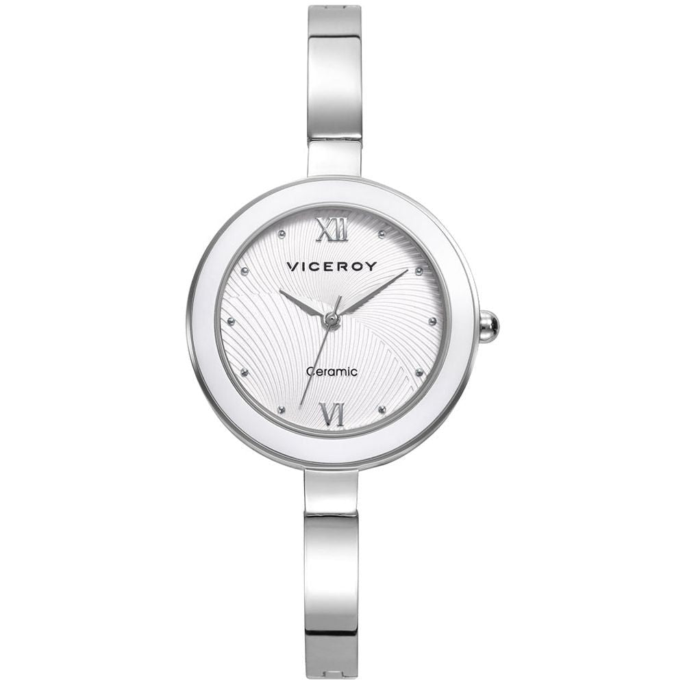 Viceroy Ceramic Mod. 471310-03 Ladies Quartz Watch - White: A Timeless Elegance for Women