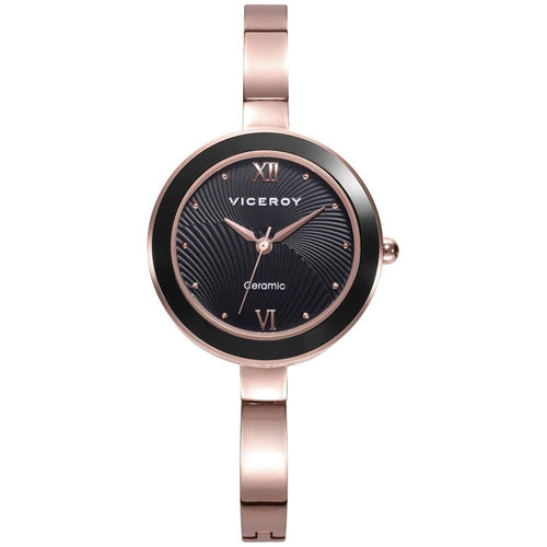 Load image into Gallery viewer, Viceroy Lady&#39;s Ceramic Quartz Watch Mod. 471310-53 - Elegant Black Dial, Water Resistant 3 ATM - Timeless Elegance for Women in Black
