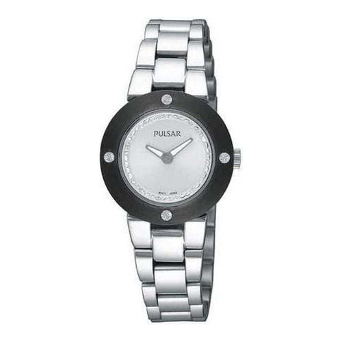 Load image into Gallery viewer, Pulsar Ladies&#39; Watch PTA405X1 Quartz Silver Stainless Steel 27mm Black
