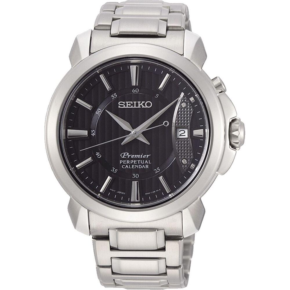 Seiko Unisex SNQ159P1 Wristwatch - Stainless Steel Grey Grey White Sapphire Quartz 10 atm