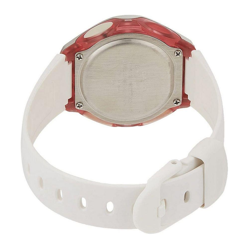 Casio Women's Fashionably Timeless White Resin Watch - Model XYZ123 - Elegant and Versatile