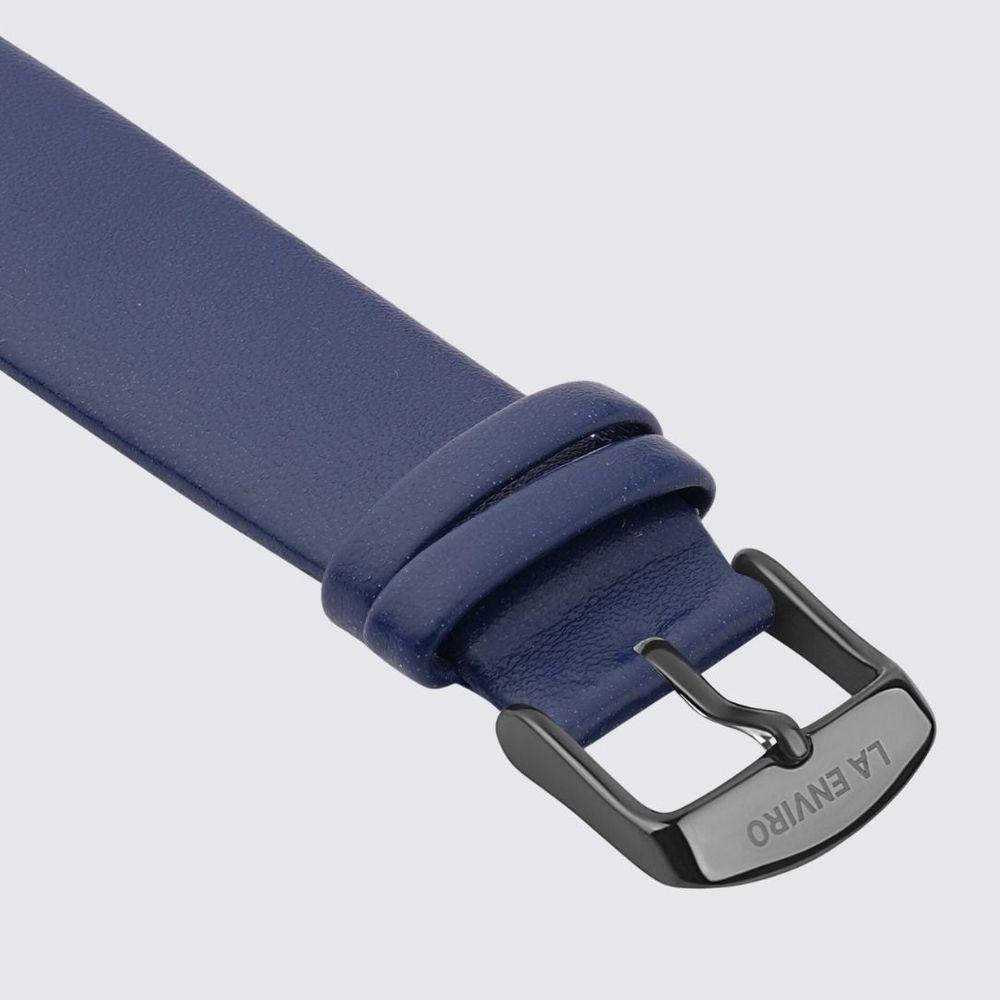 Blue Vegan Leather Unstitched Strap | 20MM-6