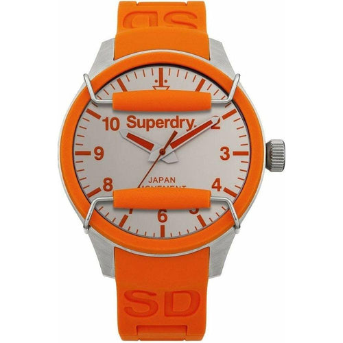 Load image into Gallery viewer, Superdry Unisex Orange Resin Watch Strap - Stylish Replacement Band for Fashion Enthusiasts
