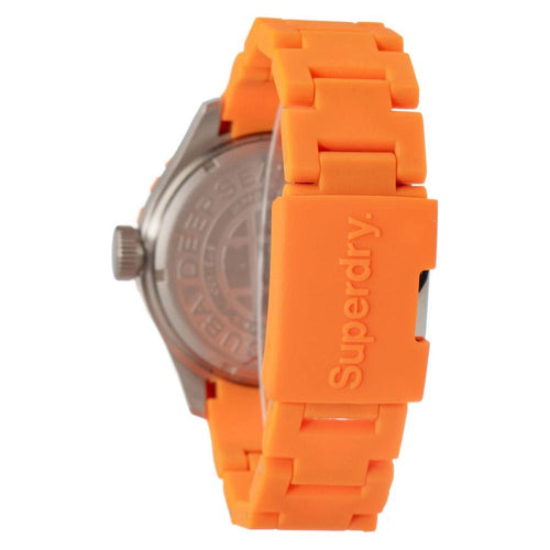 Load image into Gallery viewer, Superdry Unisex SYG140O Quartz Wristwatch - Orange Silicone Strap, ø 47 mm
