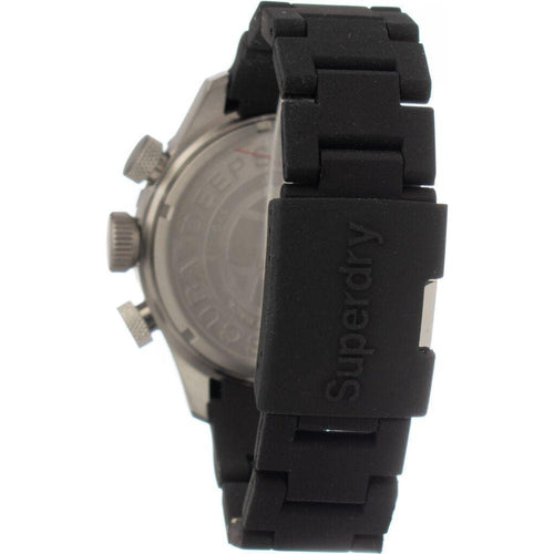 Load image into Gallery viewer, Superior Replacement Watch Strap: Black Silicone Unisex Band (ø 47 mm)
