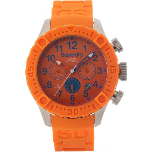 Load image into Gallery viewer, Superdry Unisex Orange Silicone Watch Strap Replacement - Vibrant and Versatile Wristwear for All Genders
