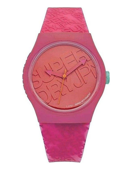 Superdry SYL169P Ladies' Pink Silicone Strap Replacement Watch Band