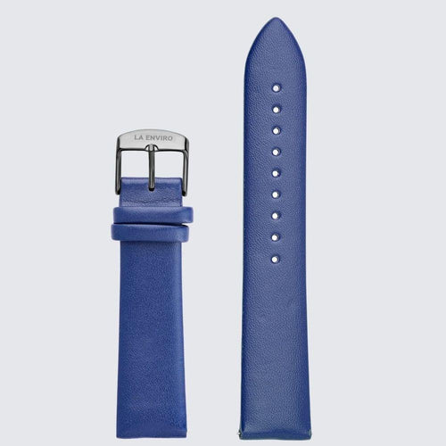 Load image into Gallery viewer, Blue Vegan Leather Unstitched Strap | 20MM-7
