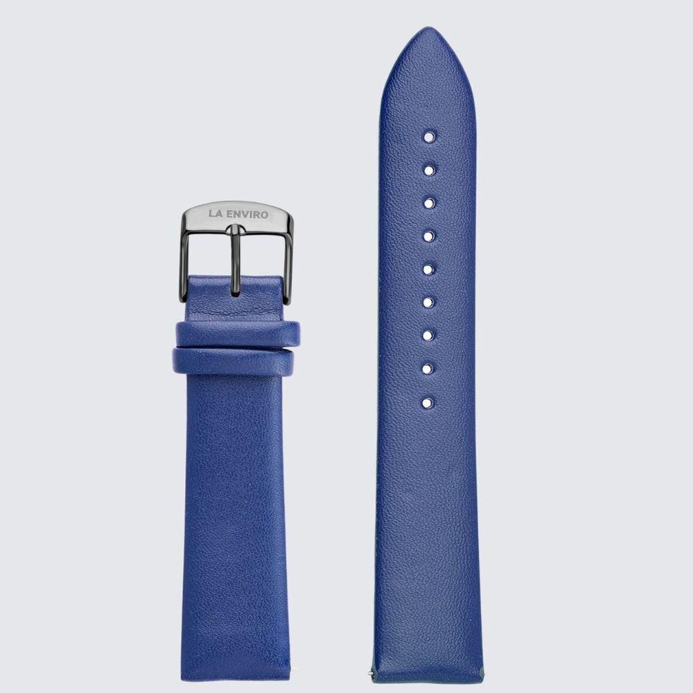 Blue Vegan Leather Unstitched Strap | 20MM-7