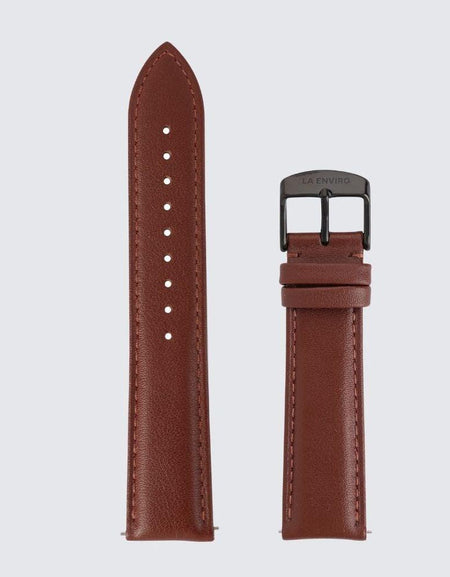 Brown Vegan Leather  Strap | 20MM-1
