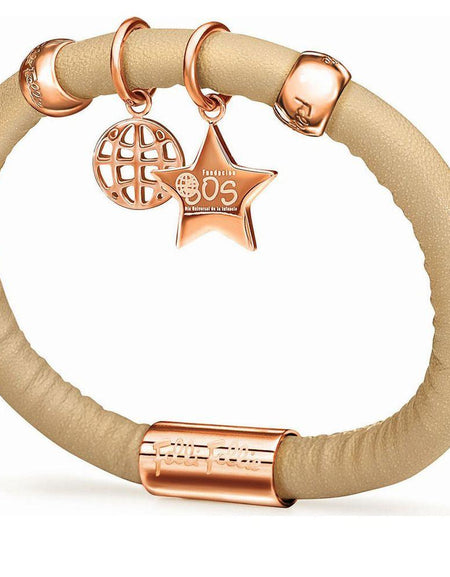 Ladies'Bracelet Folli Follie 1B13T046R Leather (16 cm)-0