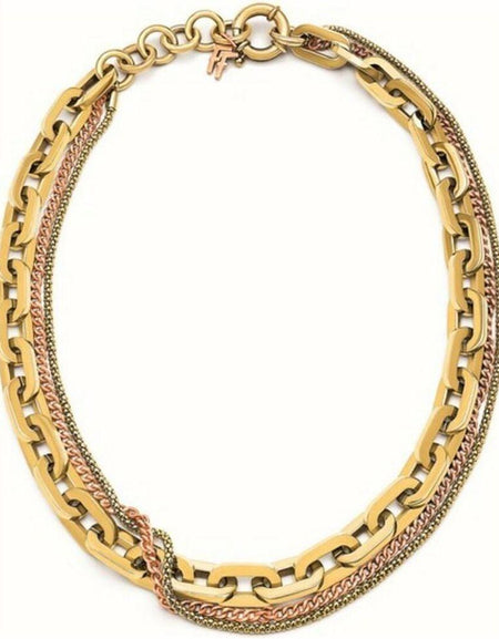 Ladies'Necklace Folli Follie 1N14T067YYB (30 cm)-0