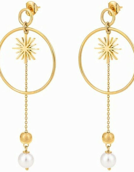Ladies'Earrings Folli Follie 3E19S130YW (7,3 cm)-0